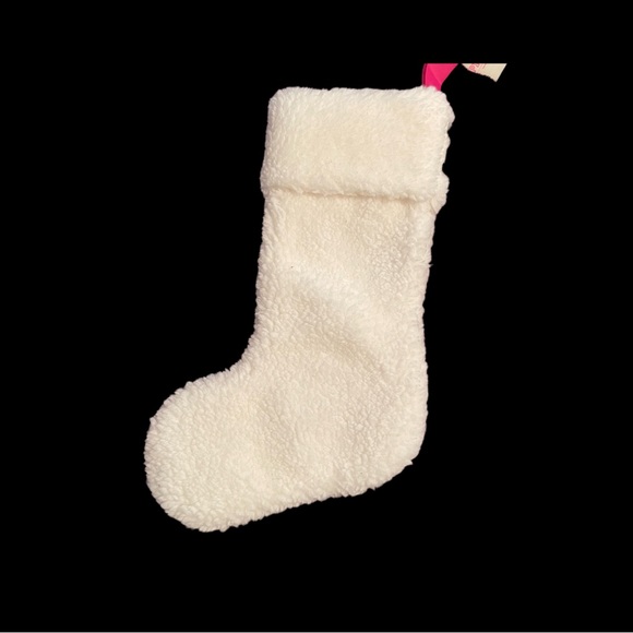 PINK VS Silver bling Dottie clause stocking with snowflakes - Picture 5 of 5